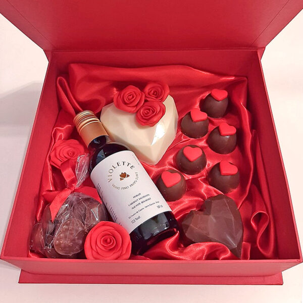 Kit Luxo Chocolates & Vinho