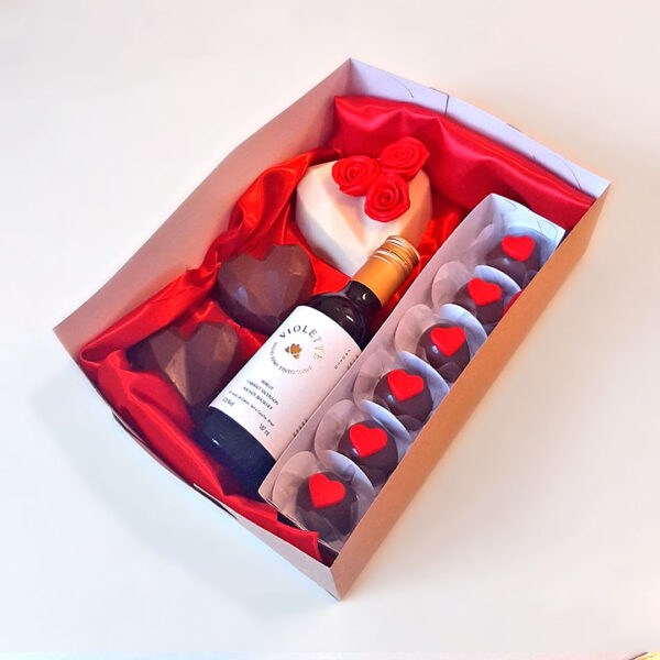 Kit Kraft Chocolates & Vinho