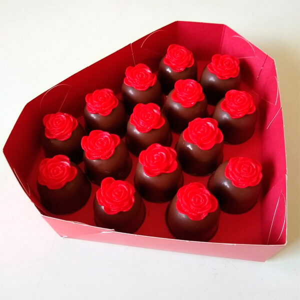 Caixa Coração com 15 Bombons